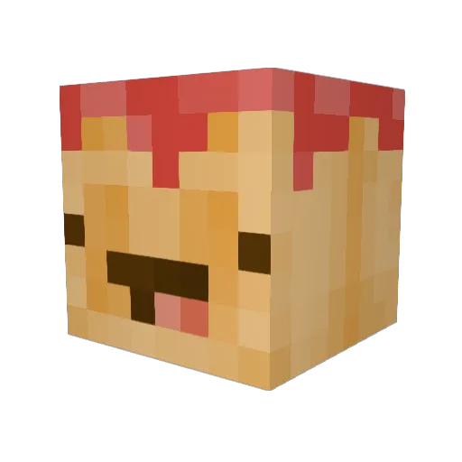 L0v3n Minecraft avatar head, 3D render