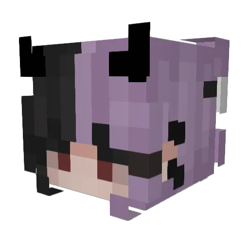 L0wlig Minecraft avatar head, 3D render