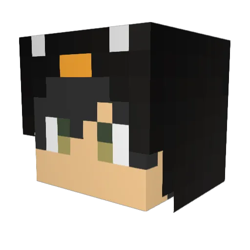 L11te Minecraft avatar head, 3D render