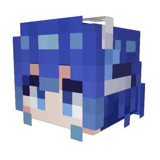 L1Aazyyy Minecraft avatar head, 3D render