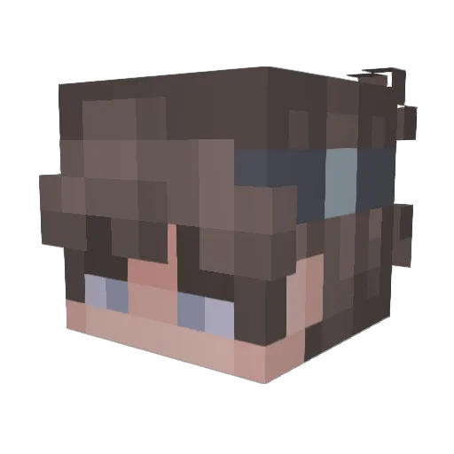 L1GHTN1NG_GOD Minecraft avatar head, 3D render
