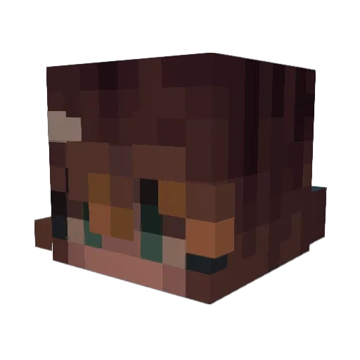 L1HAN Minecraft avatar head, 3D render