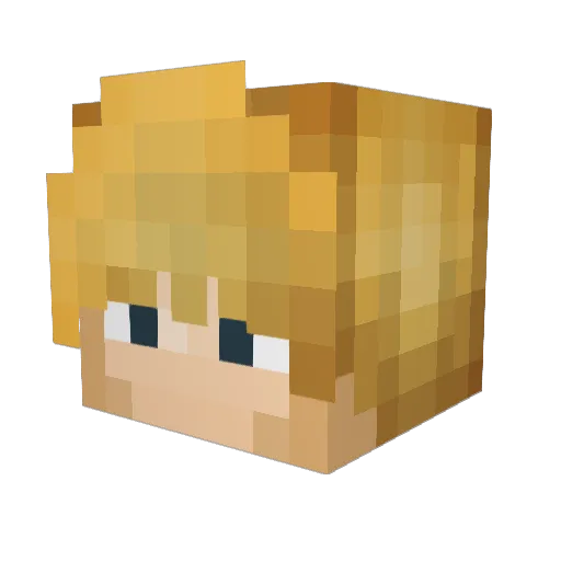 L1JNZ Minecraft avatar head, 3D render
