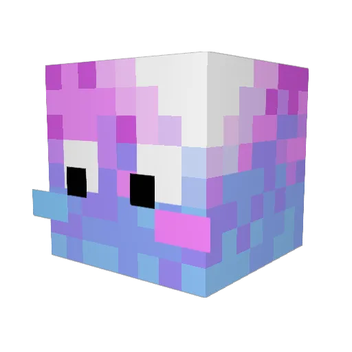L1MIN4L_ Minecraft avatar head, 3D render