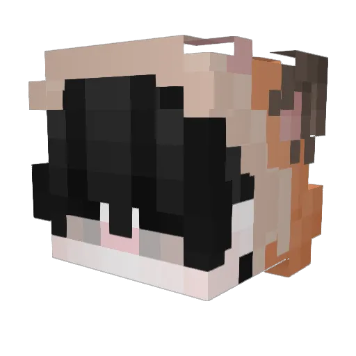 L1MMI Minecraft avatar head, 3D render