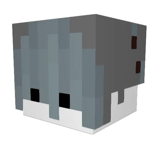 L1NE_ Minecraft avatar head, 3D render
