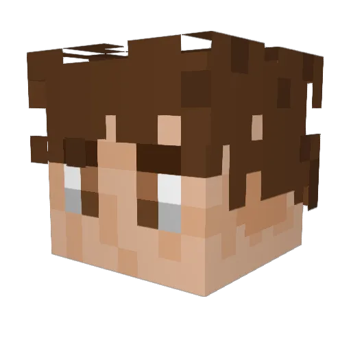 L1QU1DSS Minecraft avatar head, 3D render