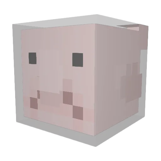 L1R3n Minecraft avatar head, 3D render