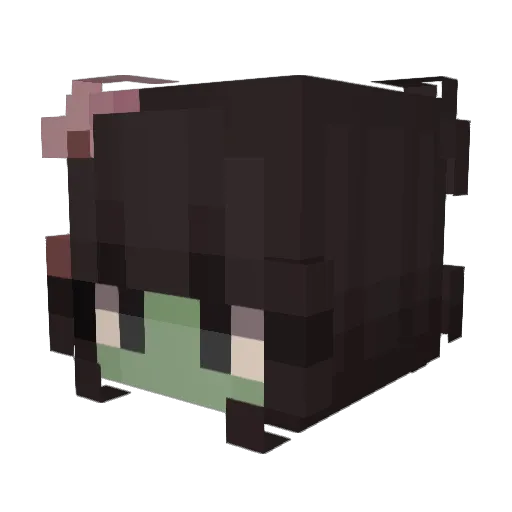 L1THEL Minecraft avatar head, 3D render