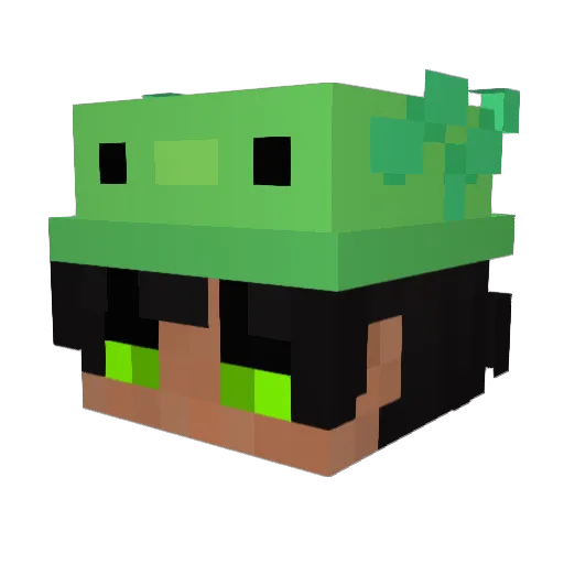 L1_mez Minecraft avatar head, 3D render
