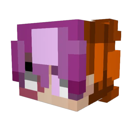 L1ght500 Minecraft avatar head, 3D render
