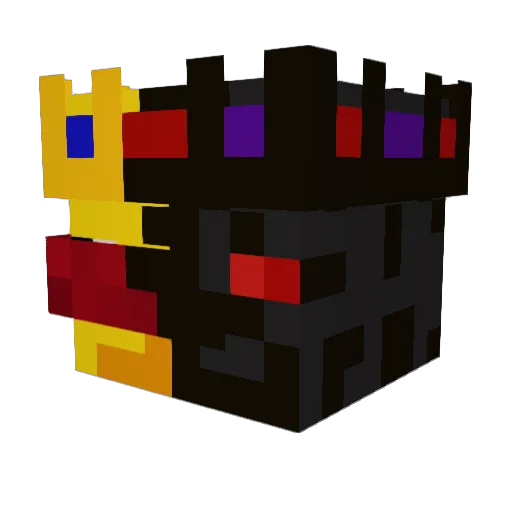 L1ghtn_ Minecraft avatar head, 3D render