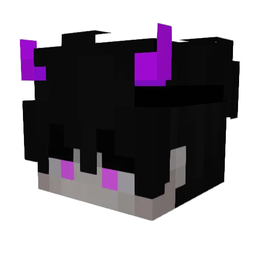 L1iioio Minecraft avatar head, 3D render