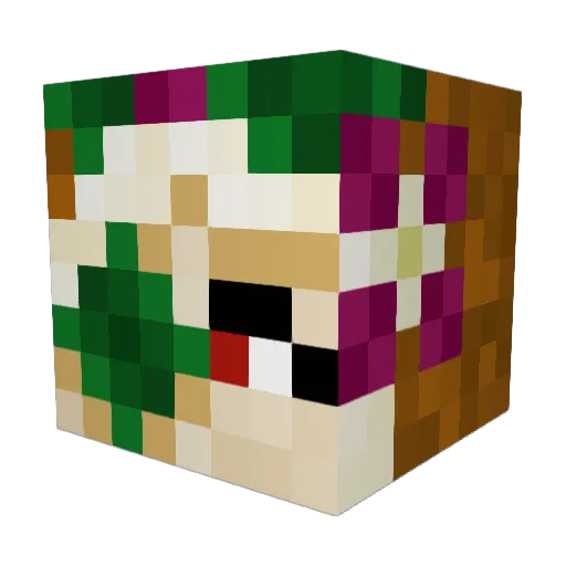 L1merance Minecraft avatar head, 3D render