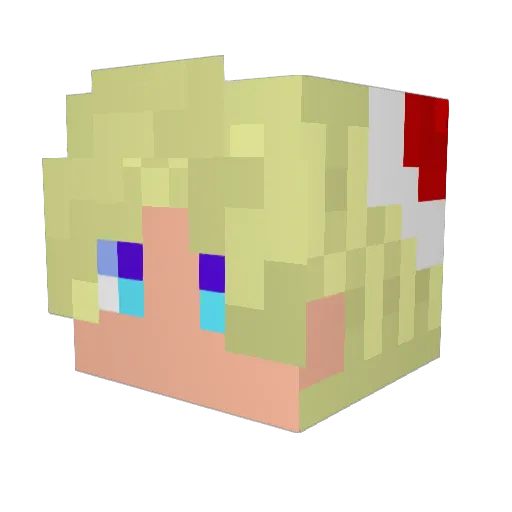L1nerry Minecraft avatar head, 3D render