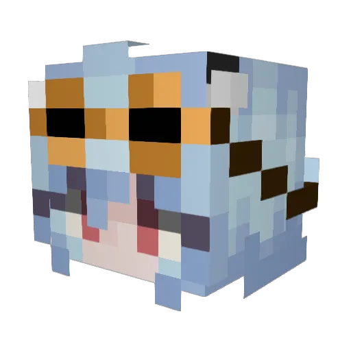 L1nk12 Minecraft avatar head, 3D render