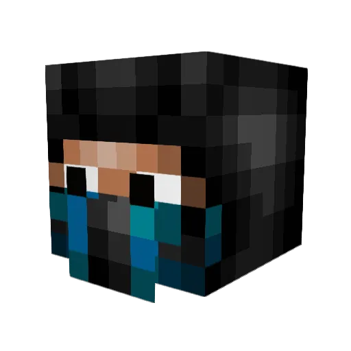 L1nkJ2 Minecraft avatar head, 3D render