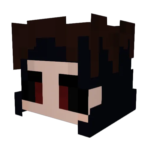 L1nklol Minecraft avatar head, 3D render