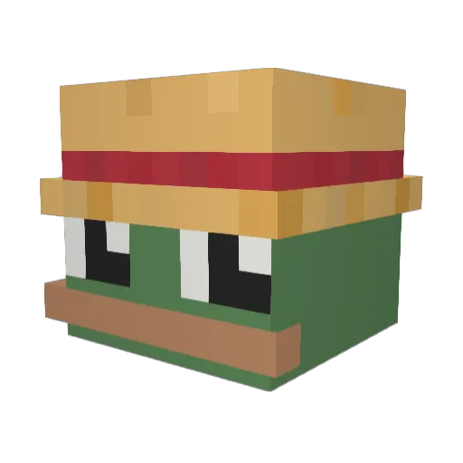 L1nus2903 Minecraft avatar head, 3D render