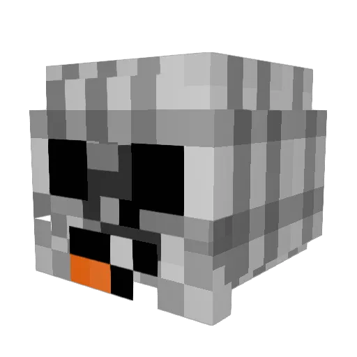 L1se9er Minecraft avatar head, 3D render