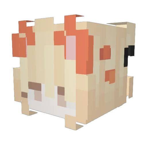 L1six Minecraft avatar head, 3D render