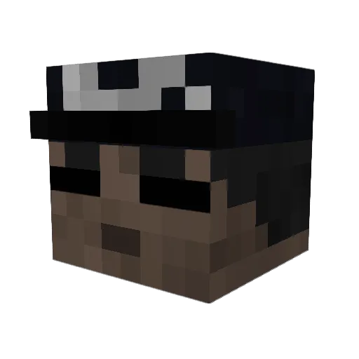 L1stopad Minecraft avatar head, 3D render