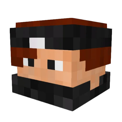 L1tryxx Minecraft avatar head, 3D render
