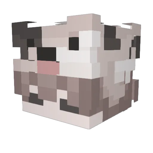 L1ttlePuppy Minecraft avatar head, 3D render