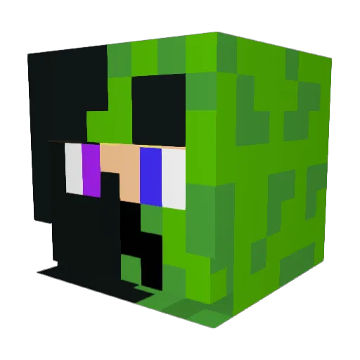 L1ttle_B Minecraft avatar head, 3D render
