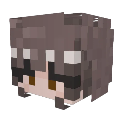 L1x8y Minecraft avatar head, 3D render