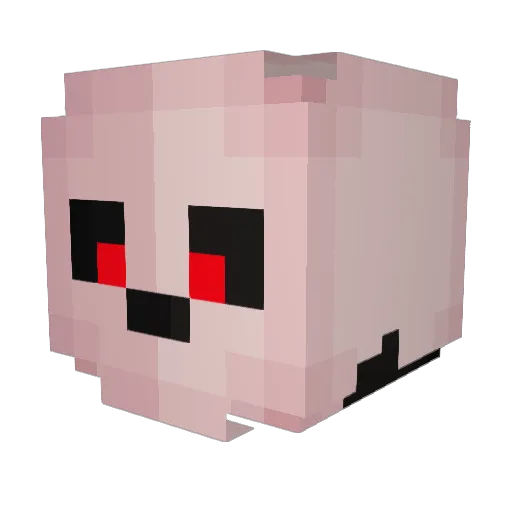 L23baby Minecraft avatar head, 3D render