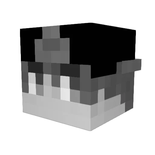 L2P Minecraft avatar head, 3D render