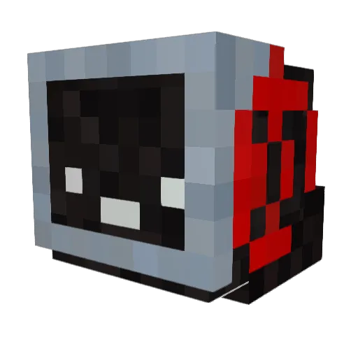 L2ck2r Minecraft avatar head, 3D render