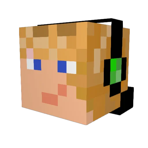 L30N969 Minecraft avatar head, 3D render