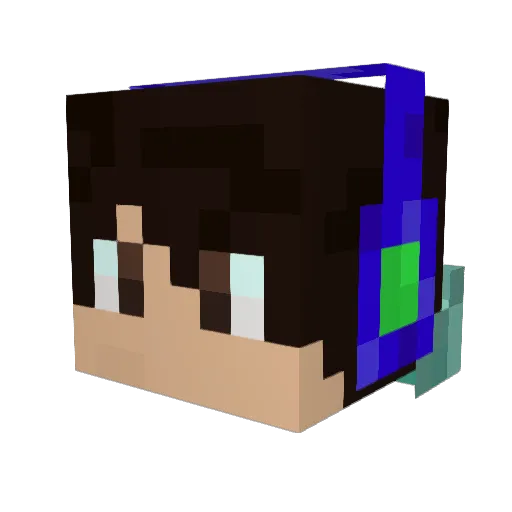 L337d09 Minecraft avatar head, 3D render