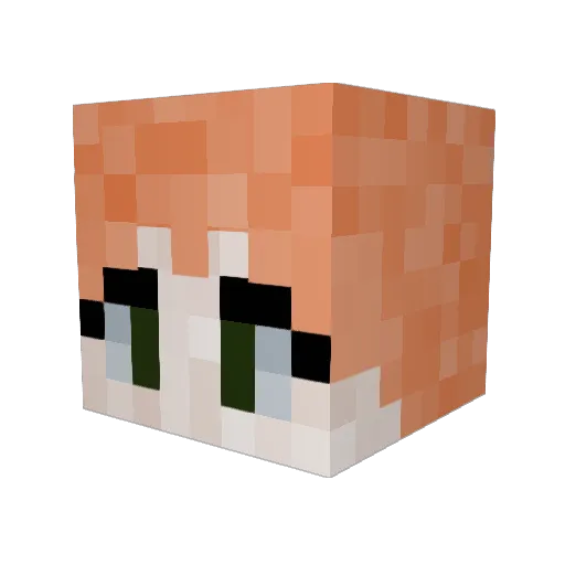 L33M666 Minecraft avatar head, 3D render