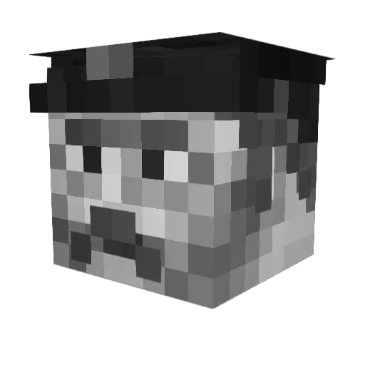 L33tsauce Minecraft avatar head, 3D render