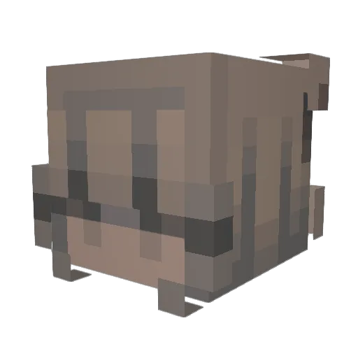 L36vely_ Minecraft avatar head, 3D render