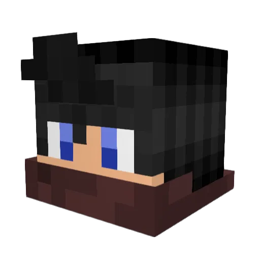 L3E0NN Minecraft avatar head, 3D render