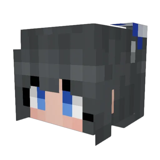 L3G3ND75 Minecraft avatar head, 3D render