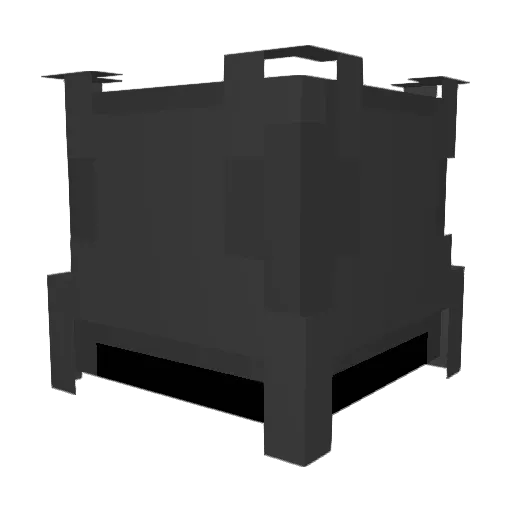 L3GO_Merc Minecraft avatar head, 3D render
