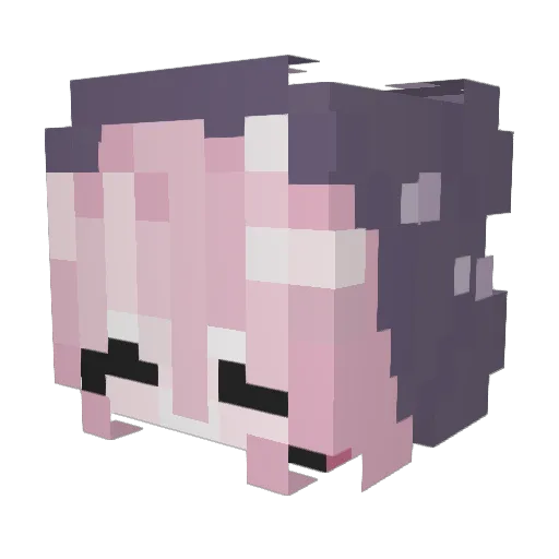 L3HYY Minecraft avatar head, 3D render