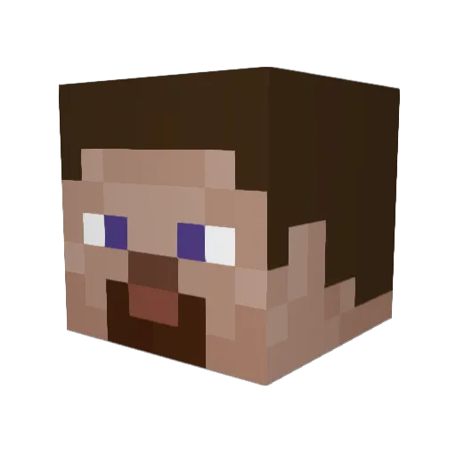 L3ITO Minecraft avatar head, 3D render