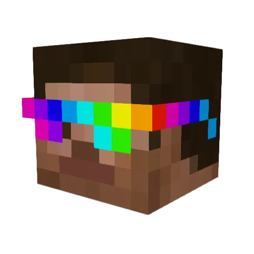 L3NN1_ Minecraft avatar head, 3D render
