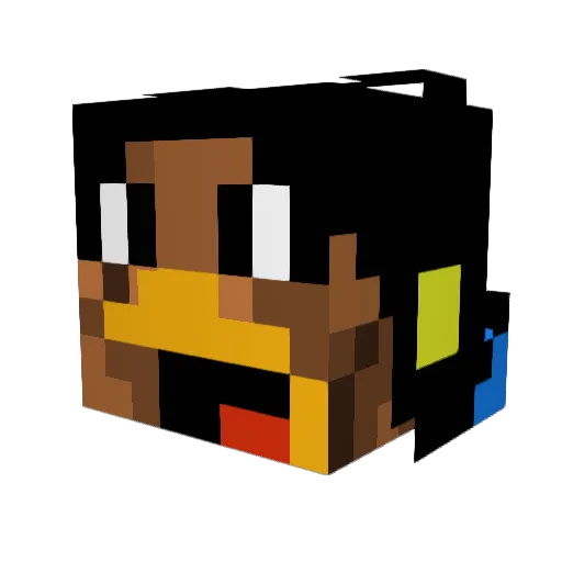 L3NN3RT_ Minecraft avatar head, 3D render