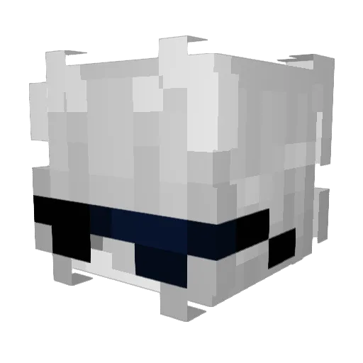 L3P0o Minecraft avatar head, 3D render