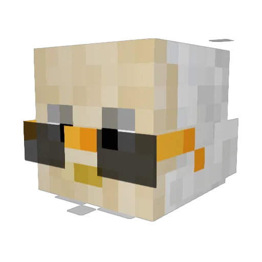 L3S Minecraft avatar head, 3D render