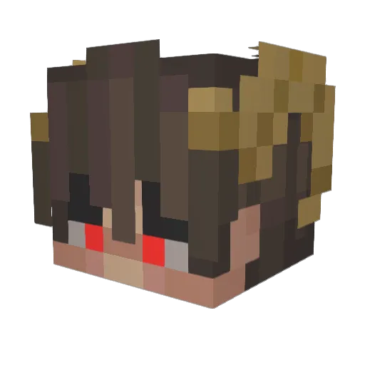 L3Sr Minecraft avatar head, 3D render