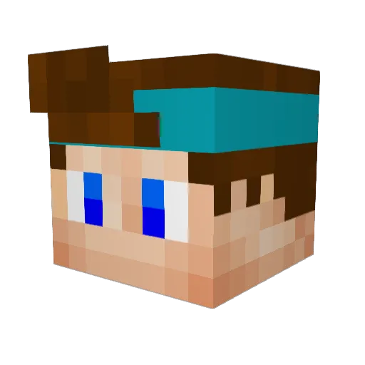 L3_Boss Minecraft avatar head, 3D render