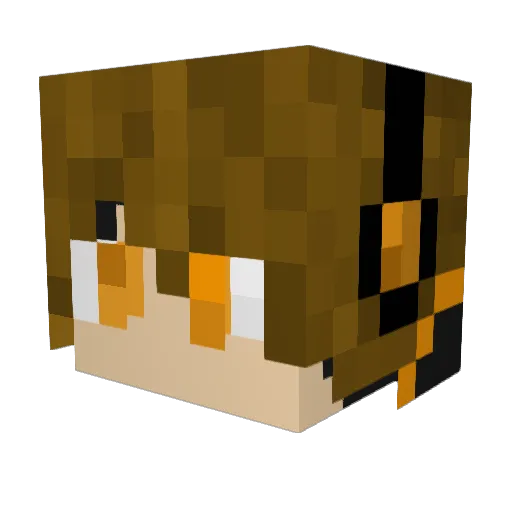 L3ddy Minecraft avatar head, 3D render